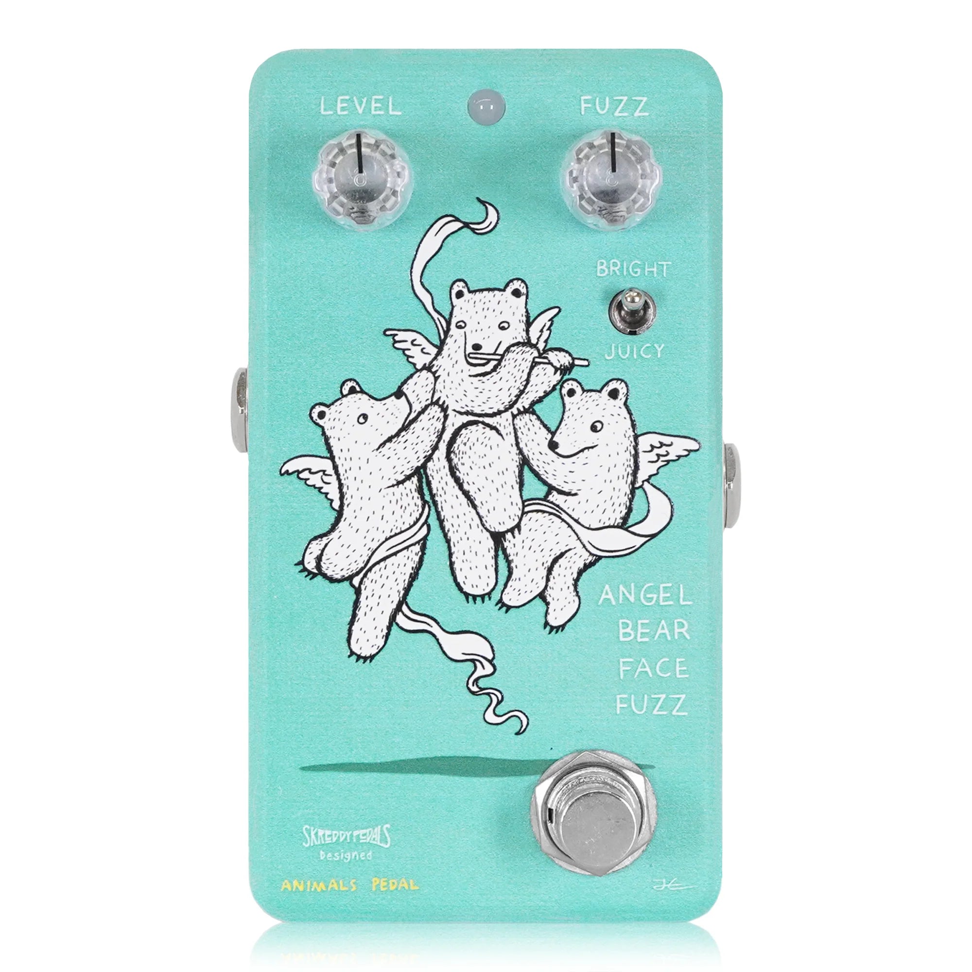 Animals Pedal Angel Bear Face Fuzz by Skreddy